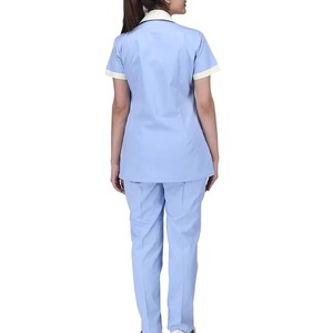 Ensembles de blouses médicales personnalisés en toile 100% coton, design hospitalier, uniformes d'infirmières, vente chaude - Product Image 4