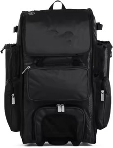 Lamatex Sports LS-3401 Rolling Baseball Backpack Softball Equipment <b>Bag</b> <b>with</b> <b>Shoe</b> <b>Compartment</b> Fence Hook 30-40L Nylon for Youth - Product Image 2
