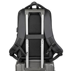 Sac à dos pour ordinateur portable noir résistant à l'eau, sac à dos de voyage exécutif - Product Image 5