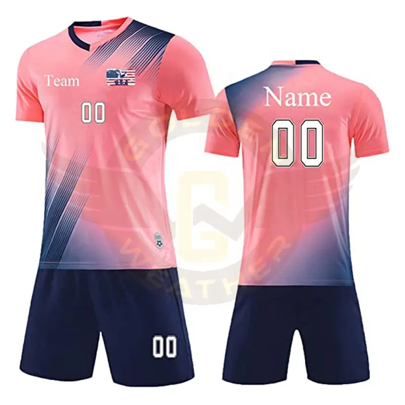 Custom Sublimation Soccer Jersey for Kids, Adult And Men Size Soccer Uniforms for Men Women with Name Team Number Logo