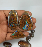 Opale Boulder naturelle en forme de mélange de pierres précieuses Cabochon d'opale Boulder pierre précieuse en vrac pour la fabrication de bijoux cadeau d'approvisionnement pour elle