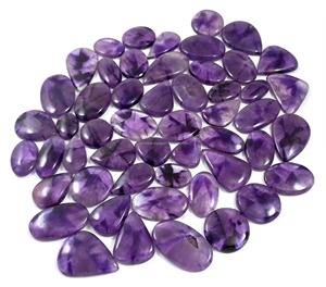 Fournisseur de pierres précieuses en améthyste naturelle, cabochons, cristaux de guérison de haute qualité, vente en gros, exportation - Product Image 2
