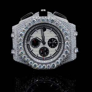 High Quality Fully Customized Iced Out Diamond Lab Grown <b>Watch</b> for <b>Men</b> Hip Hop Diamond Jewelry <b>Watch</b> Gift - Product Image 1