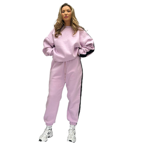 Pantalones Deportivos Unisex Personalizados Color Lila, Cintura Alta Elástica, 100% Algodón, Ligeros y Transpirables - Product Image 2