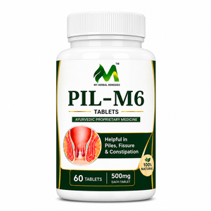 Tabletas de Extracto de Plantas MY HERBALS PIL-M6 500mg, Salud Digestiva Diaria y Comodidad Intestinal, Fórmula Ayurvédica Premium para el Bienestar Diario - Product Image 1