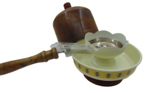 Quemador de Incienso Circular de Metal Plateado Hecho a Mano con Recubrimiento en Polvo, Bandeja Recolectora de Ceniza, Soporte Decorativo para Dhoop - Product Image 4