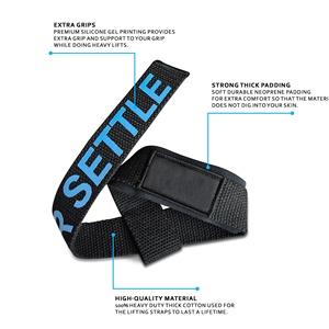 Sangle de musculation professionnelle personnalisée avec logo, antidérapante, haute élasticité, réglable, légère, unisexe, confortable - Product Image 5