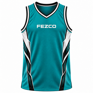 Camisetas de Baloncesto Personalizadas con Diseño Impreso, Ropa de Baloncesto, Servicio OEM, Camiseta Deportiva Personalizada en Negro, Blanco y Verde - Product Image 1