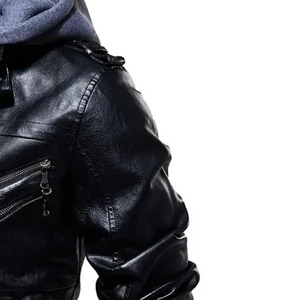 Veste en cuir de style designer, manteau de moto en cuir, fabrication haut de gamme, production directe d'usine OEM - Product Image 3