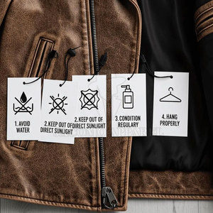 Comfortable Men <b>Rhinestone</b> Winter Leather <b>Jacket</b> Motorcycle Biker Zip Closure Turn Down Collar Fashion Coat - Product Image 6