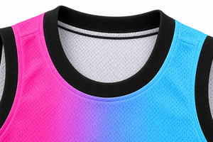 Camiseta de Baloncesto Personalizada con Degradado, Sin Mangas, Sublimada, de Poliéster, Uniforme de Equipo, Ropa Deportiva de Secado Rápido - Product Image 3
