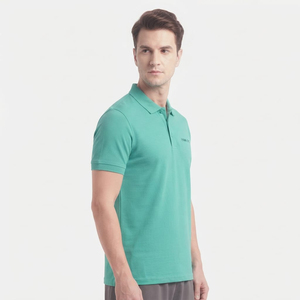 Chemises polo en coton uni de haute qualité, imprimées en usine, pour hommes, taille standard. - Product Image 6