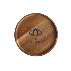 Posavasos de Madera Ecológicos y Sostenibles de Alta Calidad, Personalizables, para Protección de Bebidas en Restaurantes y Hoteles, Color Azul - Product Image 1