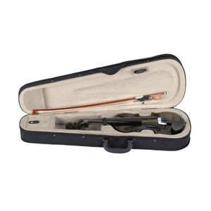Nuovo custodia per violino acustico nero da 1/4 con archetto e resina - Product Image 5