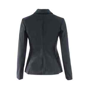 Veste d'équitation noire pour femme 2026 à manches longues pour le saut d'obstacles, pantalon blanc inclus, polyester et coton - Product Image 2