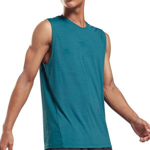 Débardeur de sport pour homme respirant et écologique de haute qualité, séchage rapide, en fibre de bambou et coton, maille tricotée imprimée du Pakistan - Product Image 1
