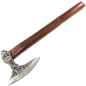Hacha con Barba Forjada a Mano y Grabada, con Mango de Madera Dura, Hacha Decorativa Hecha a Mano Personalizada para Venta al por Mayor - Product Image 6