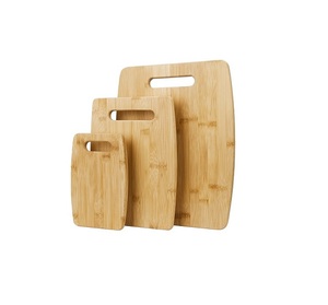 Planche à découper en bois avec bords arrondis pour une manipulation confortable, préparation des aliments et rangement pratique en cuisine - Product Image 3