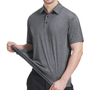 Polo classique pour homme en tissu tricoté doux avec patte de boutonnage – Haut décontracté élégant pour affaires et activités de plein air – Vente en gros - Product Image 5
