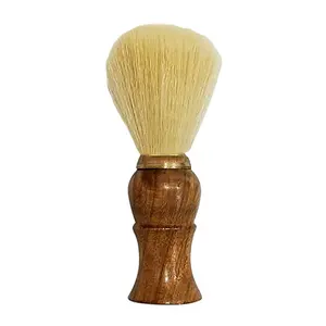 Mannen Scheren Baard Borstel Beste Haar Scheerbeurt Hout Handvat Scheermes Kapper Tool Private Label Groothandel Vintage Kunst Scheerkwasten