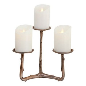 Portavelas Creativo de Aluminio con Acabado Texturizado para Decoración de Interiores de Lujo - Product Image 2