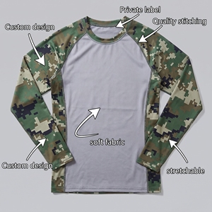 Camiseta de Manga Larga para Surf, Protección UV, Secado Rápido, Poliéster y Nailon, para Deportes Acuáticos - Product Image 1