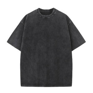 Camiseta de Hombre de Cuello Redondo, Manga Corta, 100% Algodón Jersey, Color Sólido, Talla Grande, Casual, Transpirable - Product Image 4