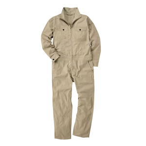 Dangri Combinaison de travail pour homme, kaki, respirante, certifiée CE, en coton, anti-poussière, à manches longues, avec fermeture éclair frontale et plusieurs poches, résistante aux perforations - Product Image 1