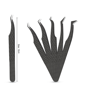 Pinces à épiler pour extensions de cils en acier inoxydable de précision, série Elite pour experts en beauté, alignement parfait - Product Image 2
