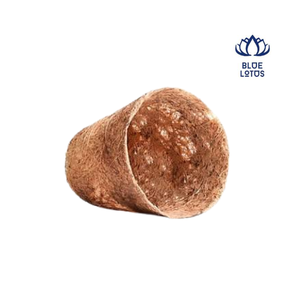 กระถางดอกบัวสีน้ำเงิน ทำจากใยมะพร้าว ย่อยสลายได้ เป็นมิตรกับสิ่งแวดล้อม ทนทาน ใช้ในสวน ดีไซน์ทรงสี่เหลี่ยม ไม่เคลือบผิว สไตล์วินเทจ - Product Image 1