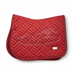 Tapis de selle de luxe en velours pour l'équitation, vêtements équestres, tapis de selle matelassé doux pour le dressage, équipement d'équitation - Product Image 1