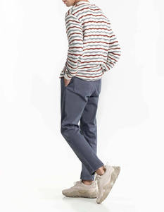 Pull en tricot personnalisé OEM ODM pour hommes, tricot en coton, pull jacquard, fabricant de pulls à col rond à manches longues pour hommes - Product Image 5