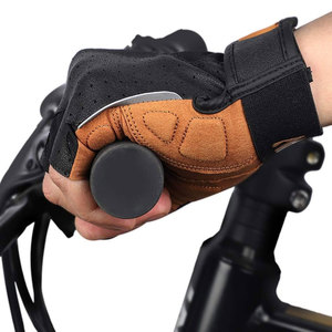 Gants mi-doigts en cuir PU imperméables WEST BIKING pour l'été, la course en montagne, le vélo, la moto, les sports, l'utilisation sur vélo - Product Image 3