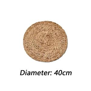 Mantel Individual Redondo de Paja Tejida Natural, Hecho a Mano, Ecológico, Resistente al Calor, para Comedor, Ninh Binh - Product Image 3