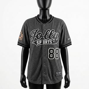 Maillot de baseball pour femme en polyester respirant, maille verte et noire, logo personnalisé en strass thermocollé, maillot de baseball en coton pour femme - Product Image 3