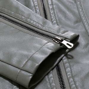 Chaqueta de Invierno de Cuero con Grabado de Cocodrilo Estilo Vintage para Hombre, Chaqueta de Invierno de Cuero Genuino Hecha a Mano, Venta al Por Mayor de Moda - Product Image 3