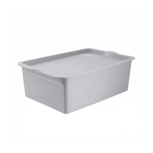 OEM Custom Eco-Friendly PP Plastic Rectangle <b>Storage</b> <b>Box</b> with Lid Stackable 3-6L Capacity Overseas Supply - Product Image 3