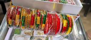 Handmade Glass Bangles for Women Indian Bridal Jewelry Traditional <b>Wedding</b> Churiyan Colorful Fashion <b>Accessories</b> Wholesale Set - Product Image 3