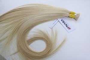 Precio de fábrica extensiones de cabello a granel 100% cabello humano vietnamita color platino fuerte trama Genius - Product Image 6