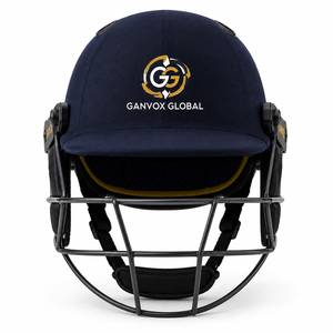 Casco de Cricket Ligero GANVOX GLOBAL, Color Azul Marino, Protector Facial de ABS, Accesorio Deportivo para Partidos, para Todas las Estaciones - Product Image 1