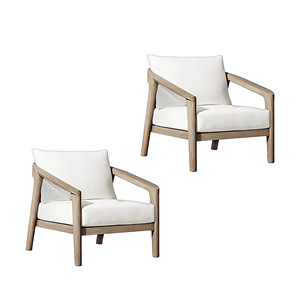 Canapé de jardin en teck moderne au design tendance pour l'extérieur, ensemble de canapés pour patio avec coussins de plage pour cour, directement de l'usine - Product Image 4