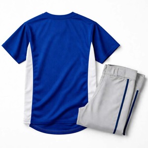 Ensemble de t-shirt et pantalon d'entraînement de baseball pour hommes personnalisé, vêtements de sport respirants, uniforme d'équipe, logo OEM - Product Image 2
