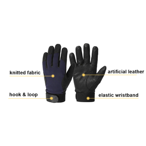Gants de mécanicien en cuir microfibre Vantrex Industries, respirants, antidérapants, résistants aux chocs, protection des mains pour la construction - Product Image 2