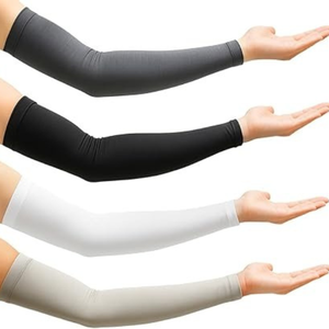 Spandex <b>Arm</b> <b>Sleeves</b> <b>Compression</b> Fit UV Protection Durable Stretch Fabric Perfect for Running Cycling and Gym Training - Product Image 1