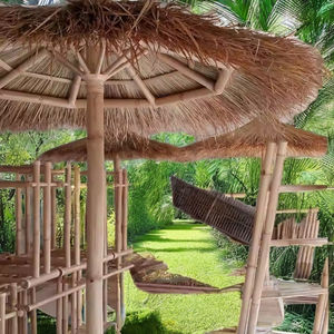 ร่มกันแดดสไตล์ไม้ไผ่ดั้งเดิมเฟอร์นิเจอร์กลางแจ้งสำหรับชายหาดโรงแรมลานการป้องกันรังสียูวี - Product Image 2