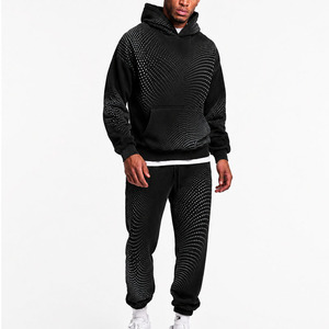 Conjunto Deportivo de Alta Calidad para Hombre, Sudadera con Capucha y Pantalones Deportivos, Ropa Urbana para Otoño - Product Image 1