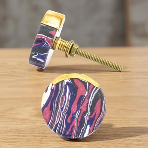 Modern Quality Natural Resin Marble Stone <b>Knob</b> Furniture Cabinets Doors Dresser Kitchen Outdoor Wardrobes Bedrooms Gyms Hotels - Product Image 1