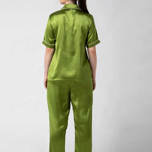 Ropa de Dormir para Mujer, Conjunto de 2 Piezas, Ropa de Noche/Traje de Alta Calidad, Ropa de Casa, Conjunto de Pijama de Seda - Product Image 2
