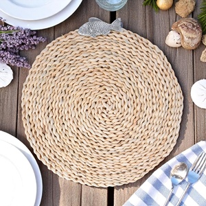 Wholesale Handwoven Seagrass Placemat 5mm Thick Eco-Friendly Boho <b>Table</b> <b>Mats</b> for Dining <b>Table</b> Kitchen Home Decor - Product Image 1