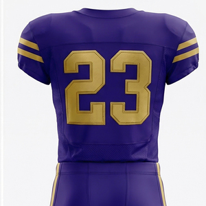 Nueva Llegada: Jersey de Fútbol Americano Sublimado, Gráficos Personalizados del Equipo, Secado Rápido, Transpirable, Uniformes de Fútbol Americano - Product Image 3